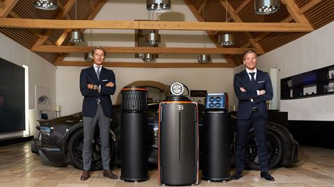Bugatti President Stephan Winkelmann and Buben&Zorweg CEO Florian vom Bruch showcased the first objects