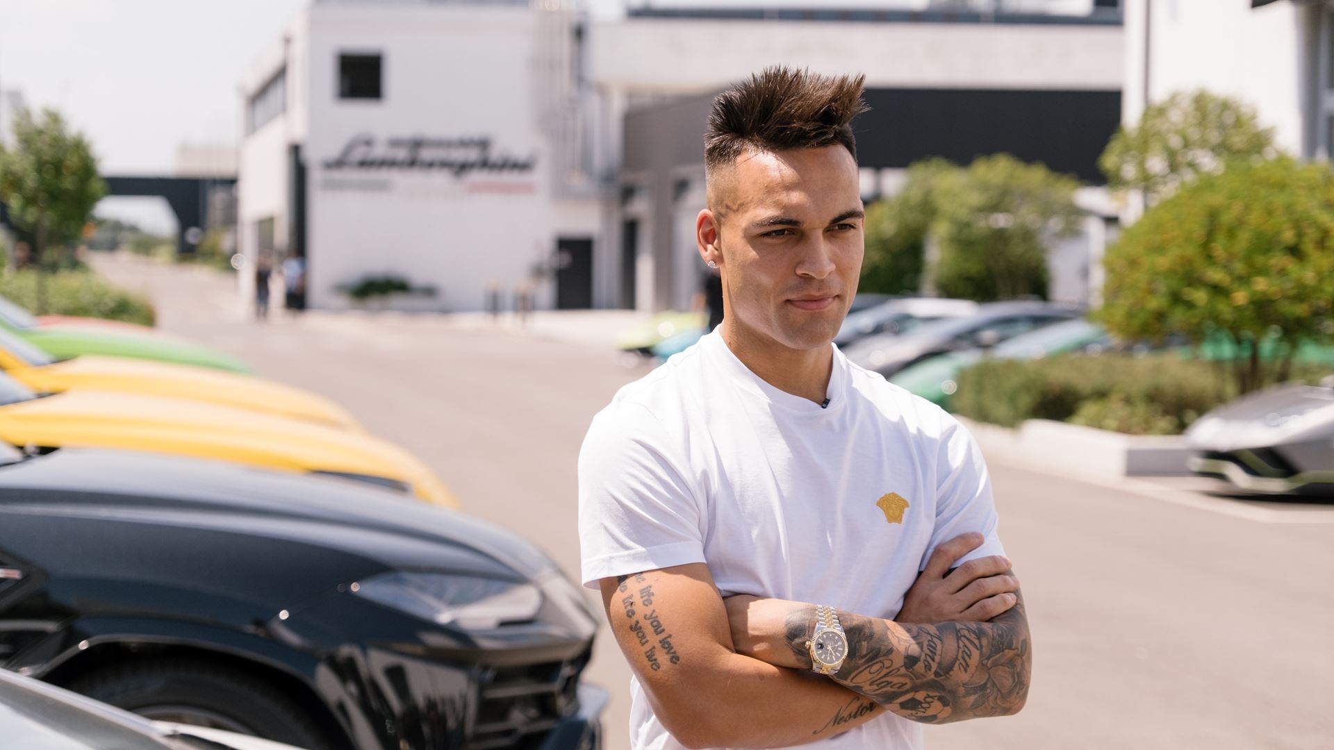 Automobili Lamborghini Lautaro Martinez visit